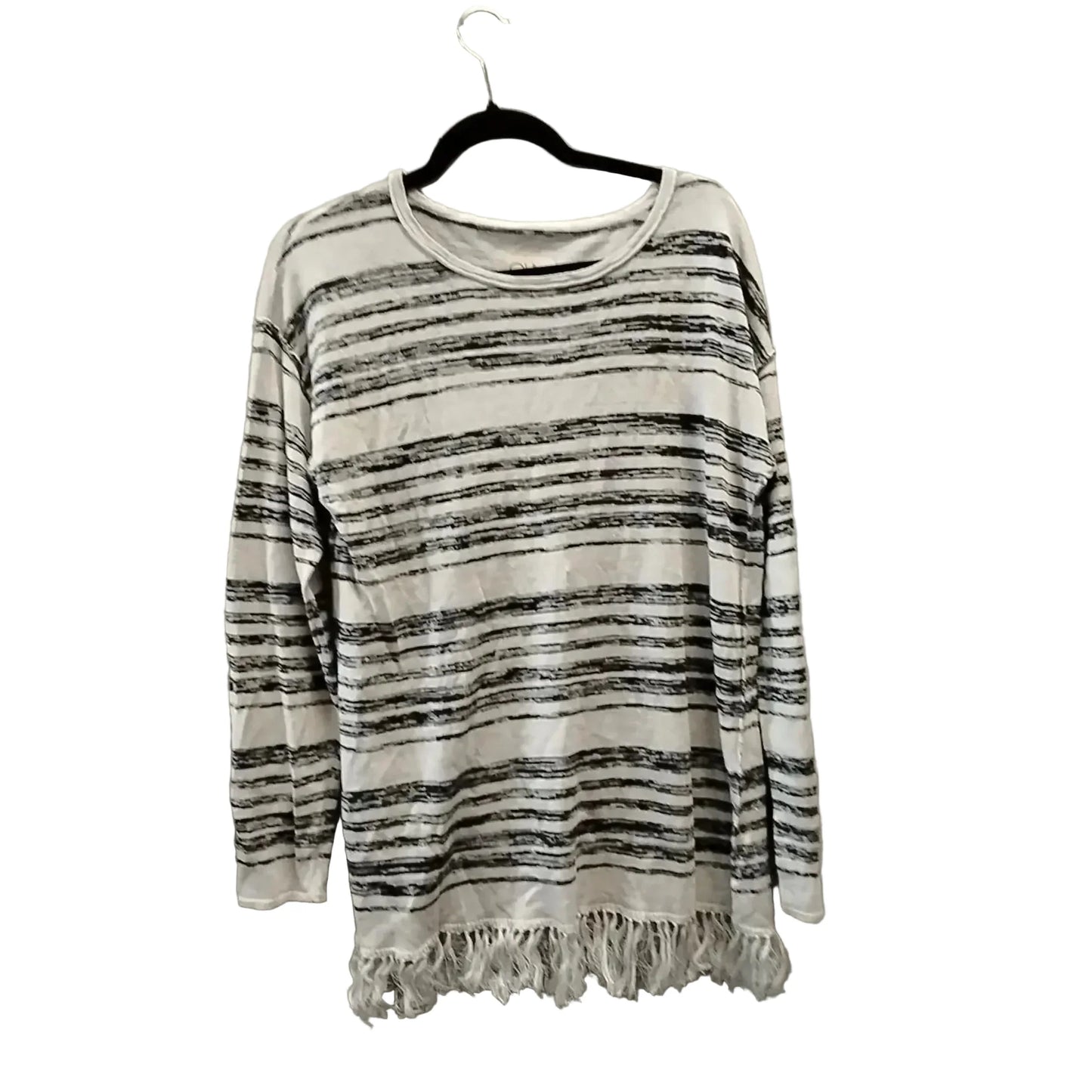 Sweater By Cme In Black & Grey, Size: L