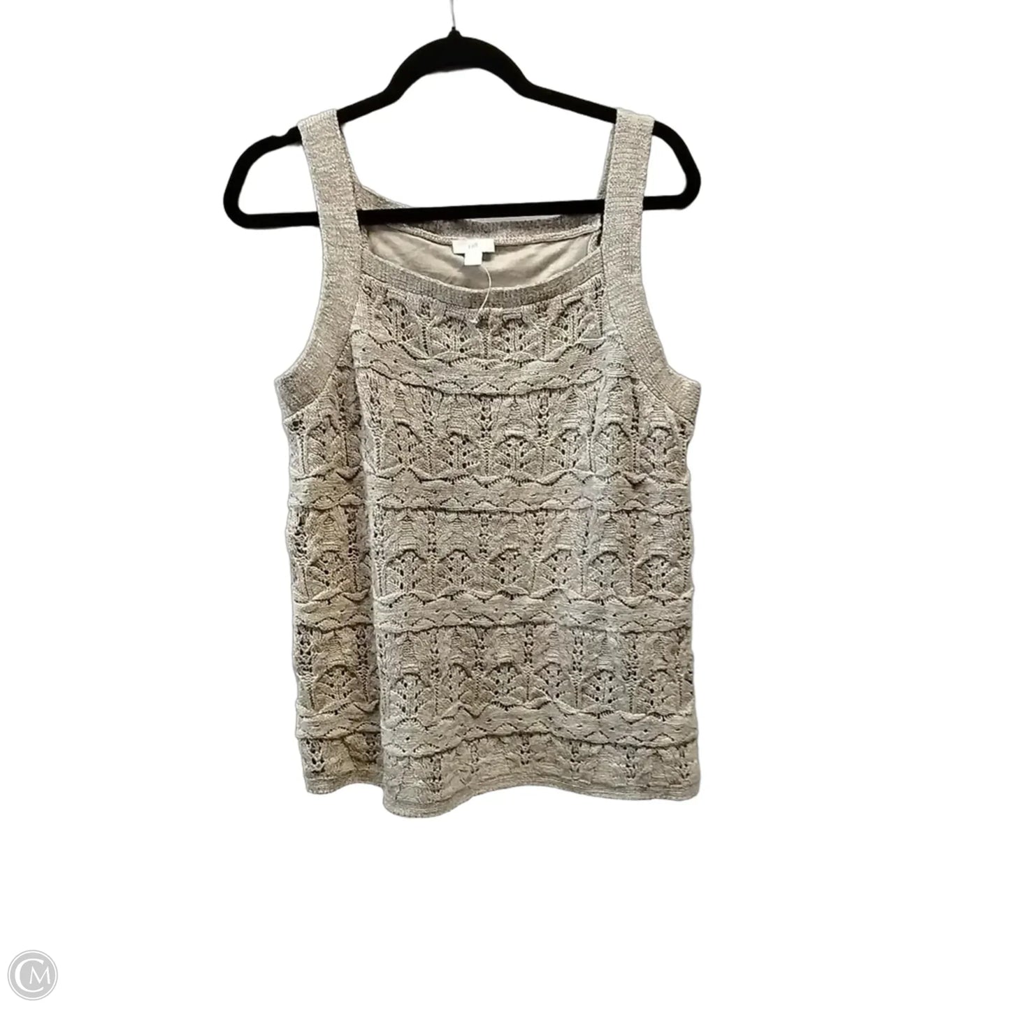 Sweater Short Sleeve By J. Jill In Tan, Size: M