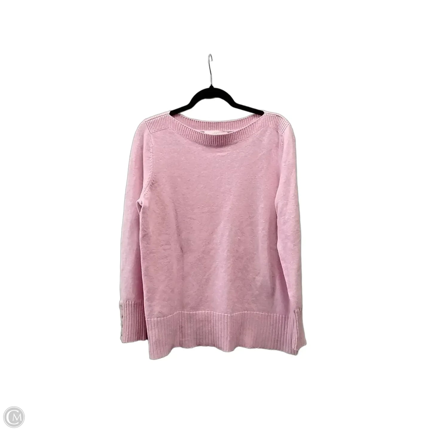 Sweater By Loft In Pink, Size: L