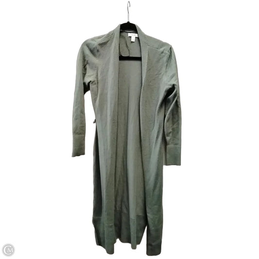 Sweater Cardigan By Nine West In Green, Size: M