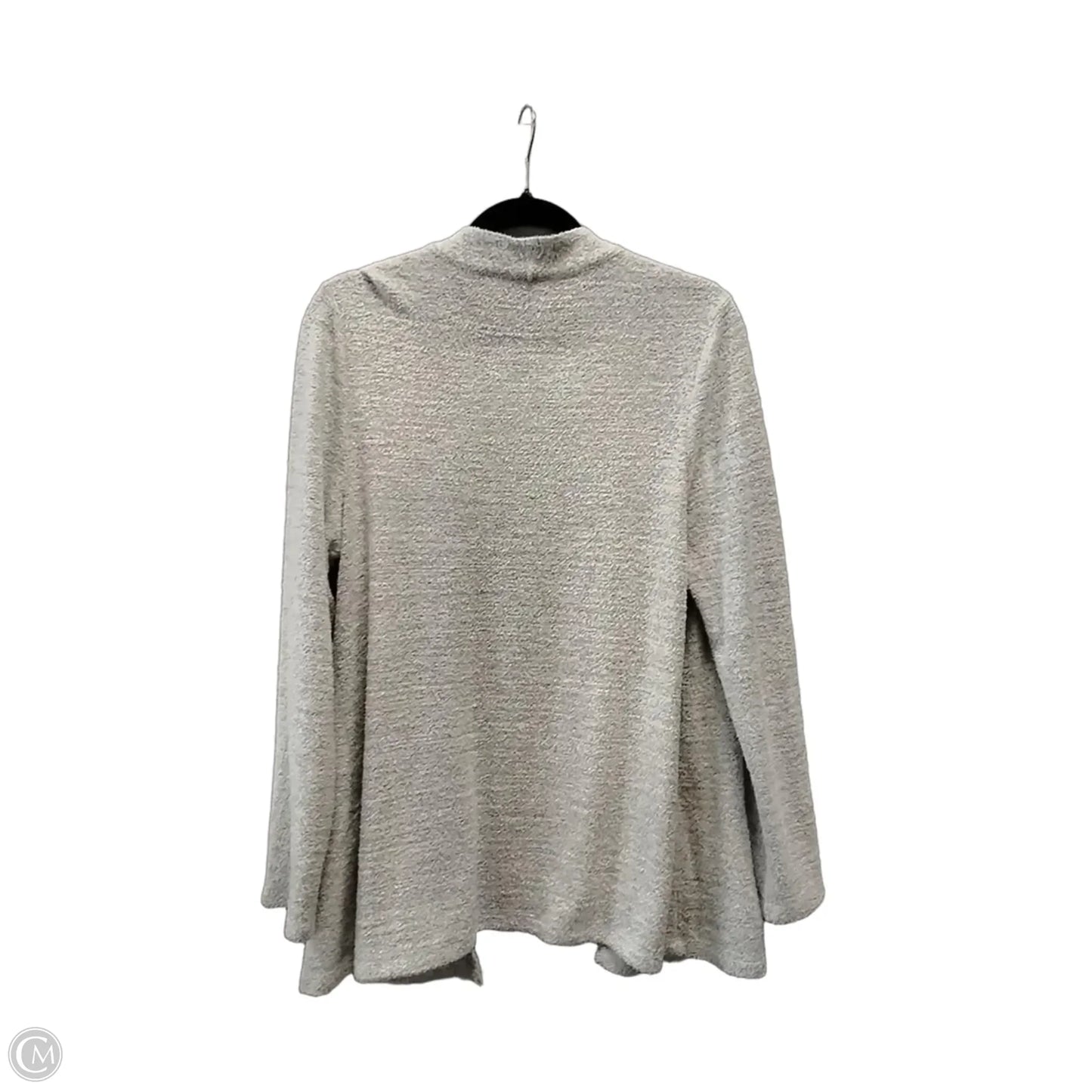 Sweater Cardigan By Chicos In Grey, Size: M
