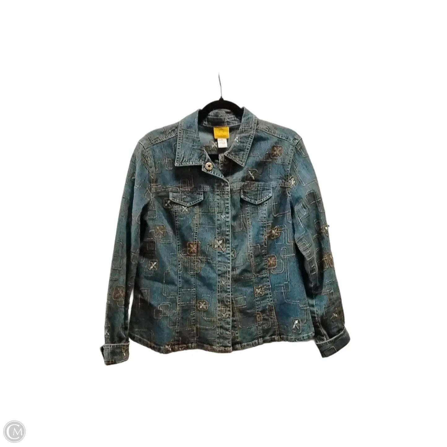 Jacket Denim By Ruby Rd In Blue, Size: M