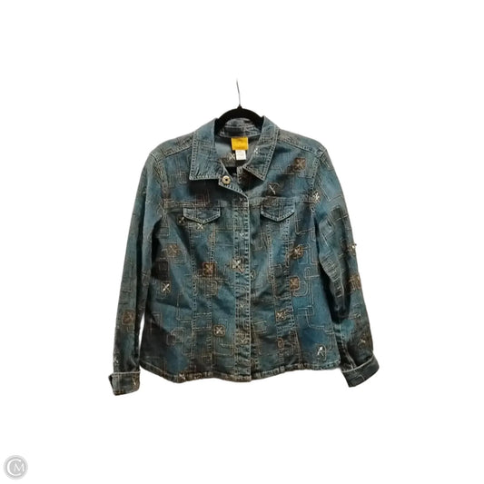 Jacket Denim By Ruby Rd In Blue, Size: M