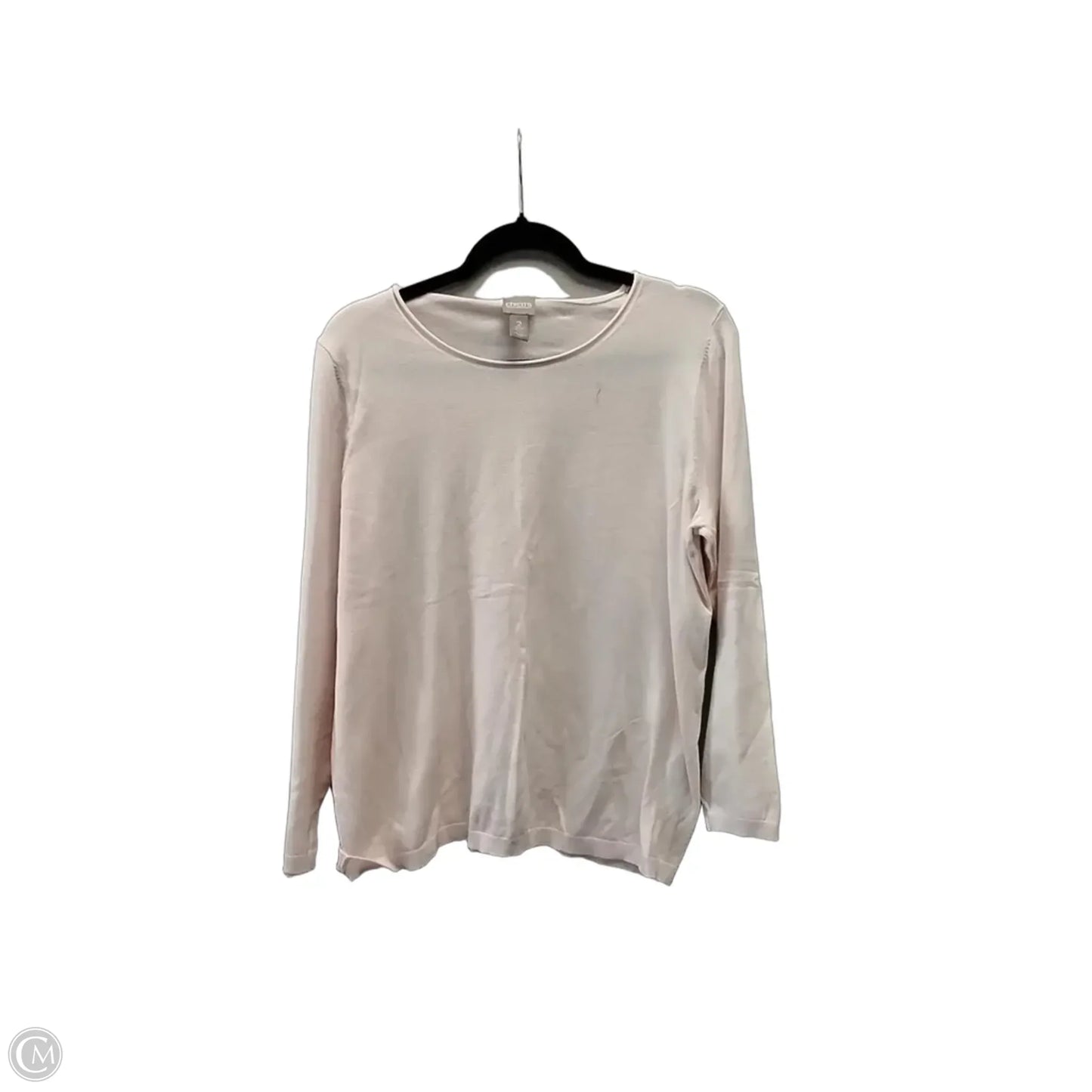 Sweater Cardigan By Chicos In Pink, Size: L
