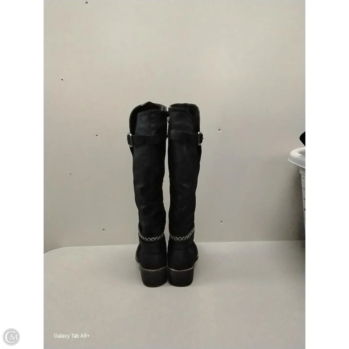 Boots Knee Flats By Rampage In Black, Size: 9