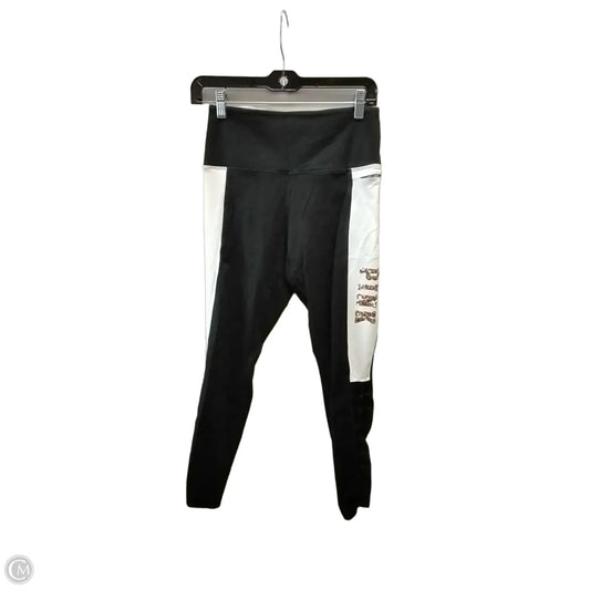 Athletic Leggings By Pinch In Black & White, Size: M
