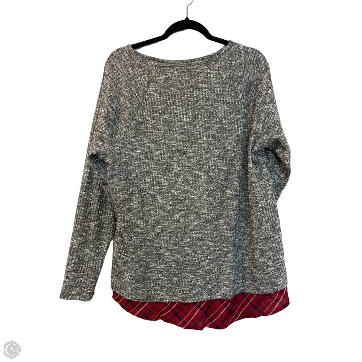 Sweater By Cato In Grey, Size: Xl
