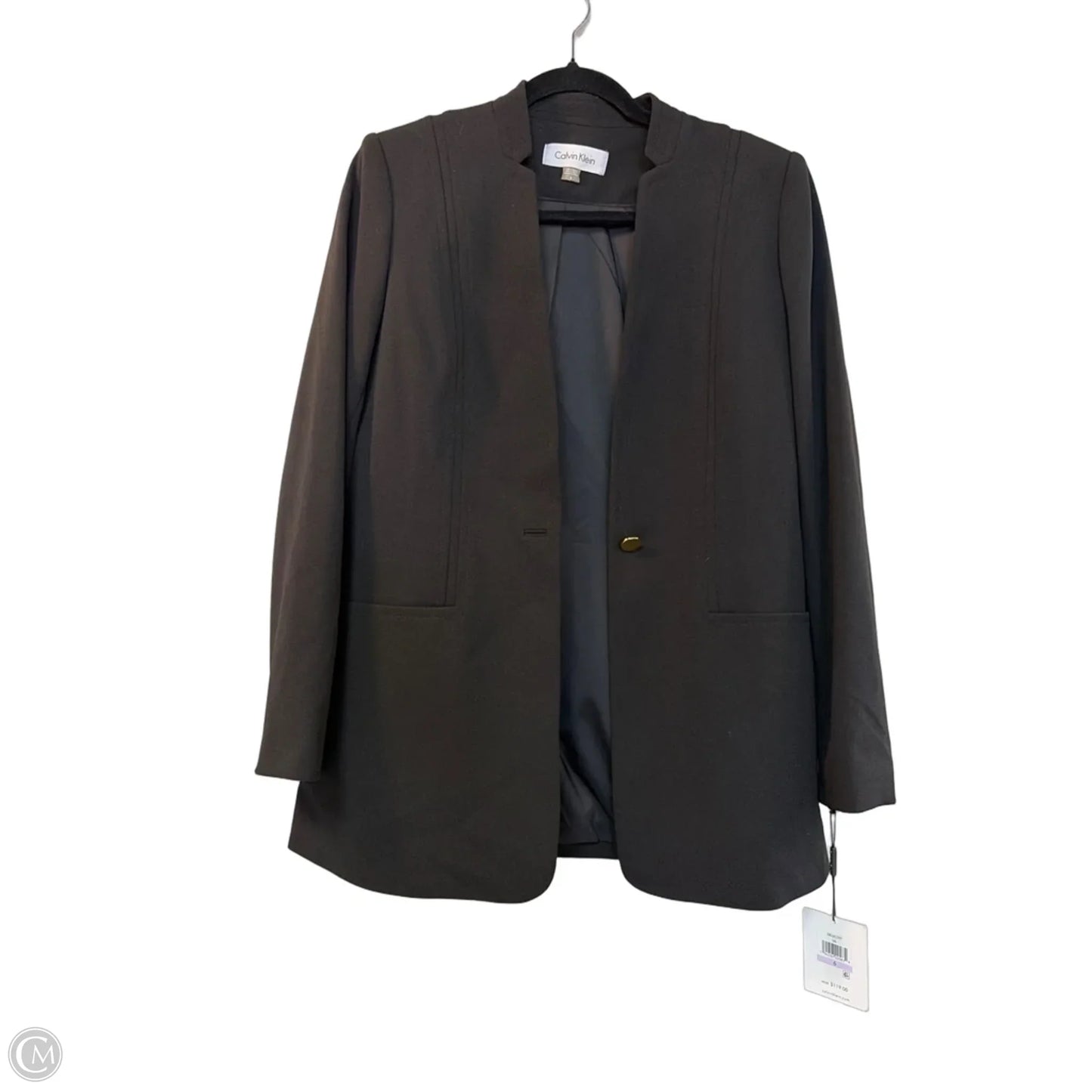 Blazer By Calvin Klein In Black, Size: 6