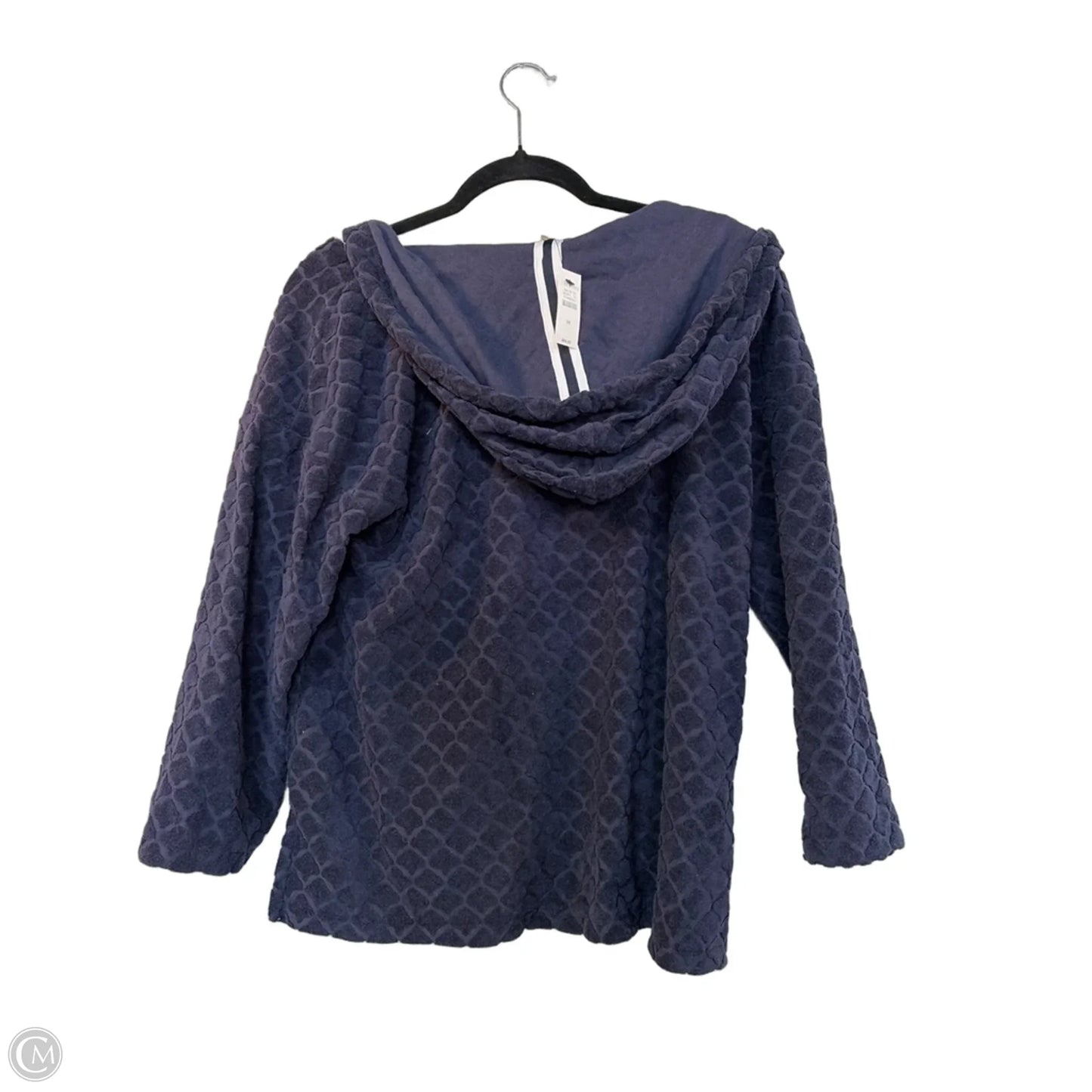 Sweatshirt Hoodie By Talbots In Navy, Size: M