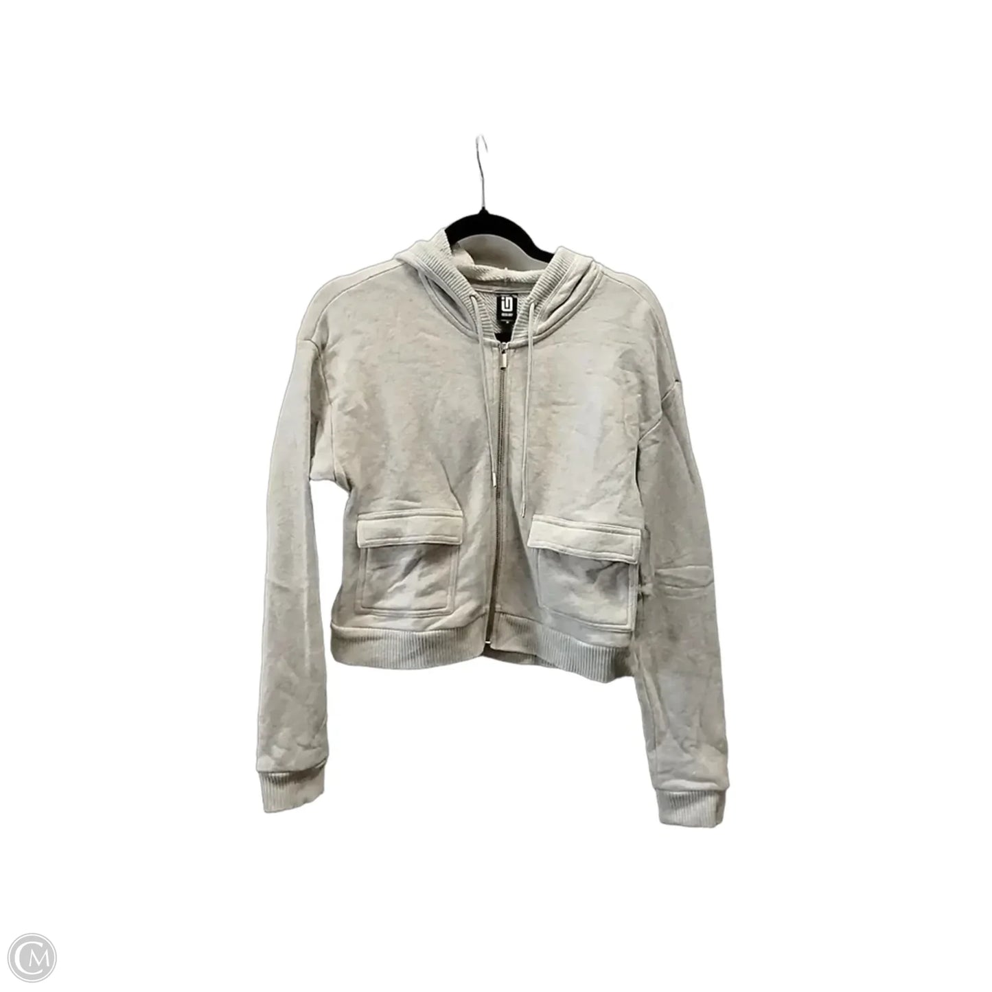 Sweatshirt Hoodie By Ideology In Grey, Size: M