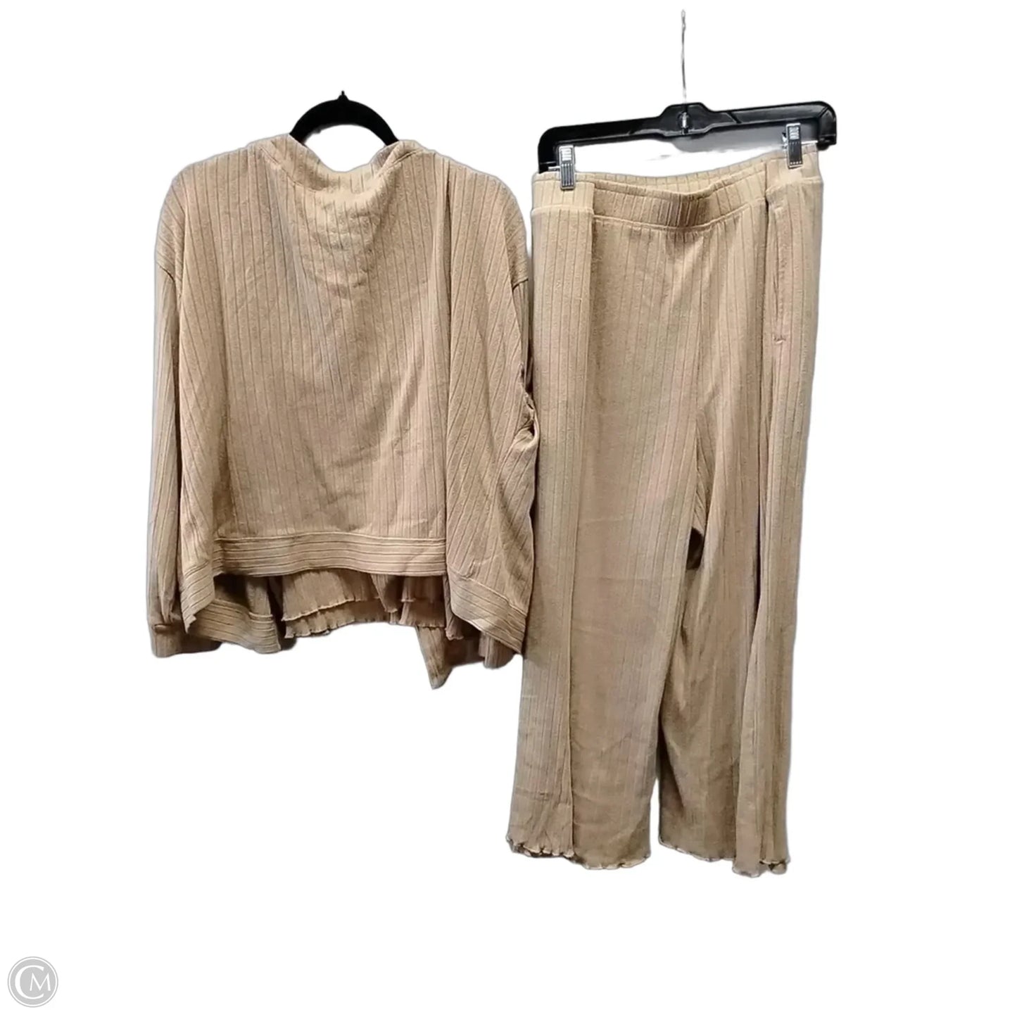 Skirt Suit 3pc By Secret Treasures In Brown, Size: 2x