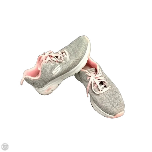 Shoes Sneakers By Skechers In Grey, Size: 6