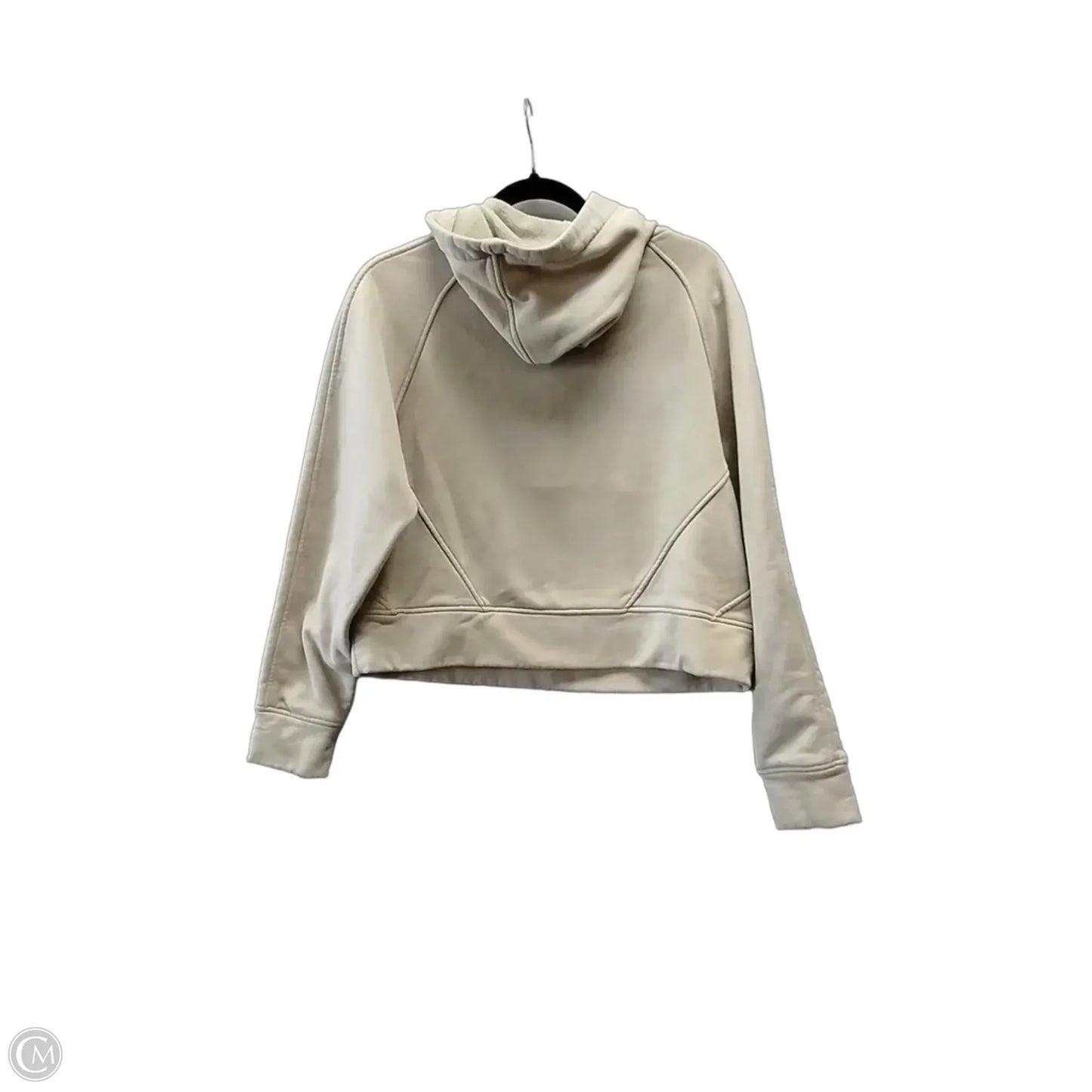 Sweatshirt Hoodie By Clothes Mentor In Tan, Size: M