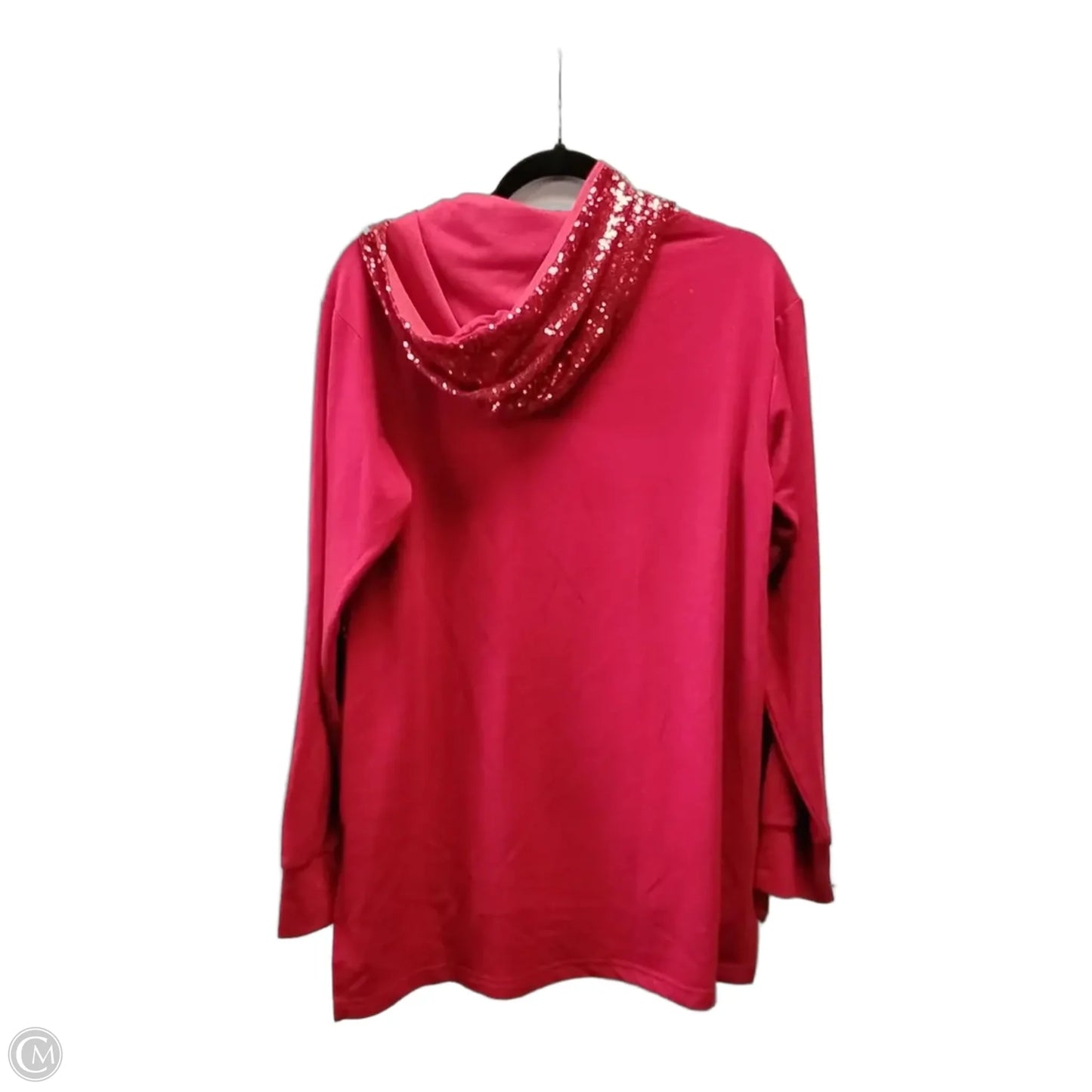 Sweatshirt Hoodie By Cato In Red, Size: M