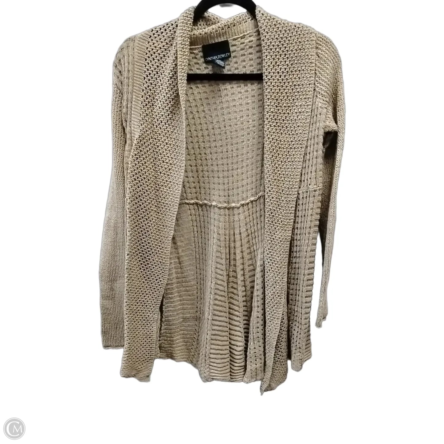 Sweater Cardigan By Cynthia Rowley In Tan, Size: M
