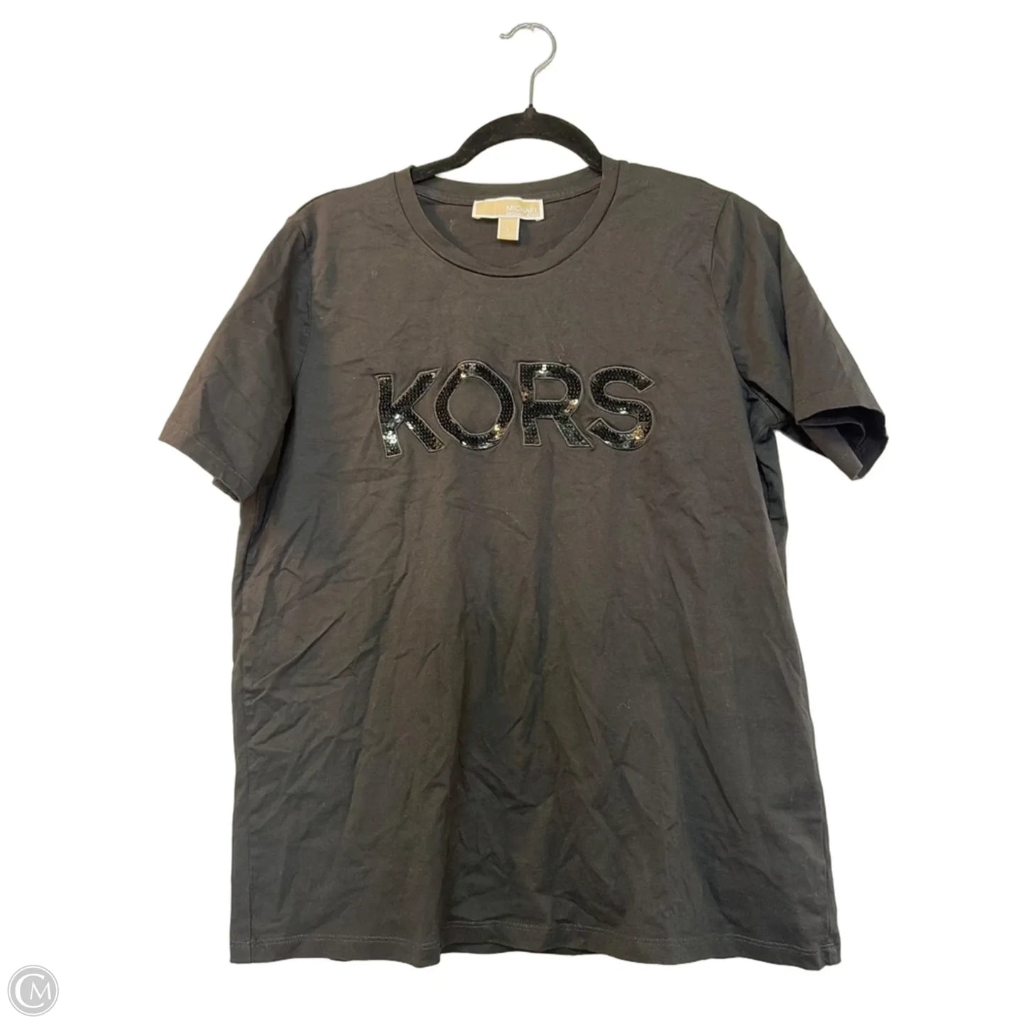 Top Short Sleeve By Michael By Michael Kors In Black, Size: L