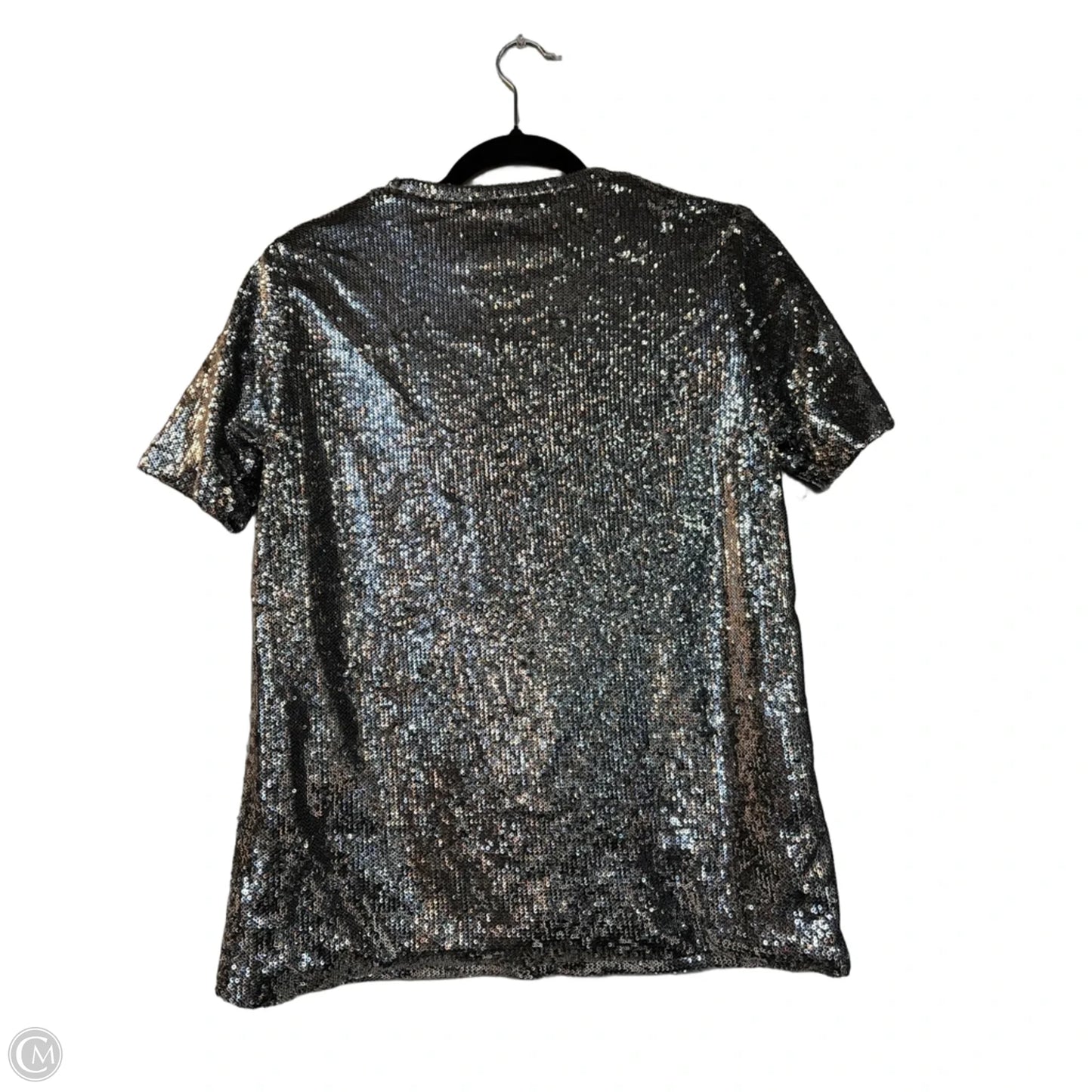Top Short Sleeve By Michael By Michael Kors In Silver, Size: M