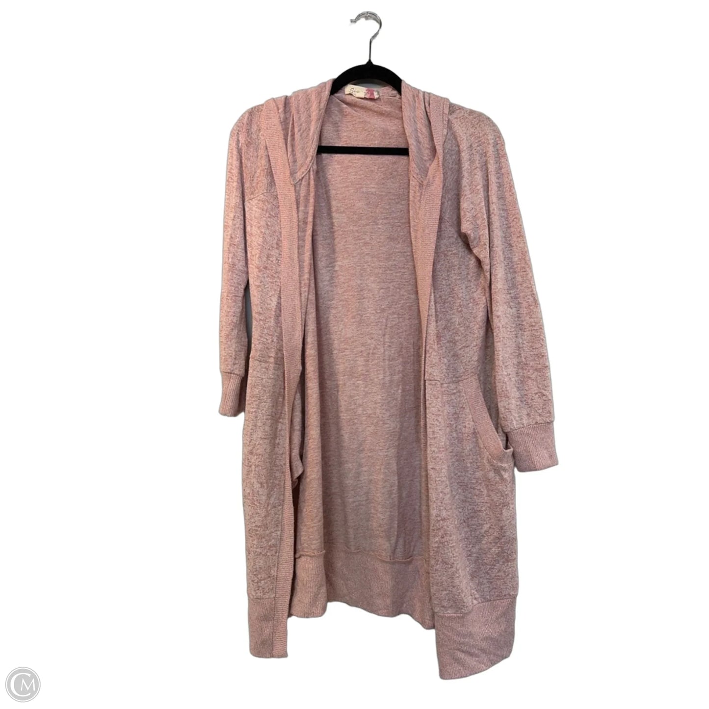 Sweater Cardigan By Clothes Mentor In Pink, Size: S