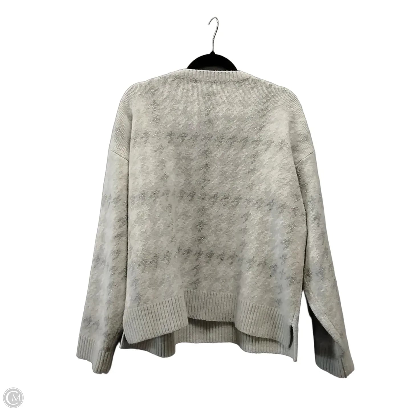 Sweater By 525 In Silver & White, Size: 2x