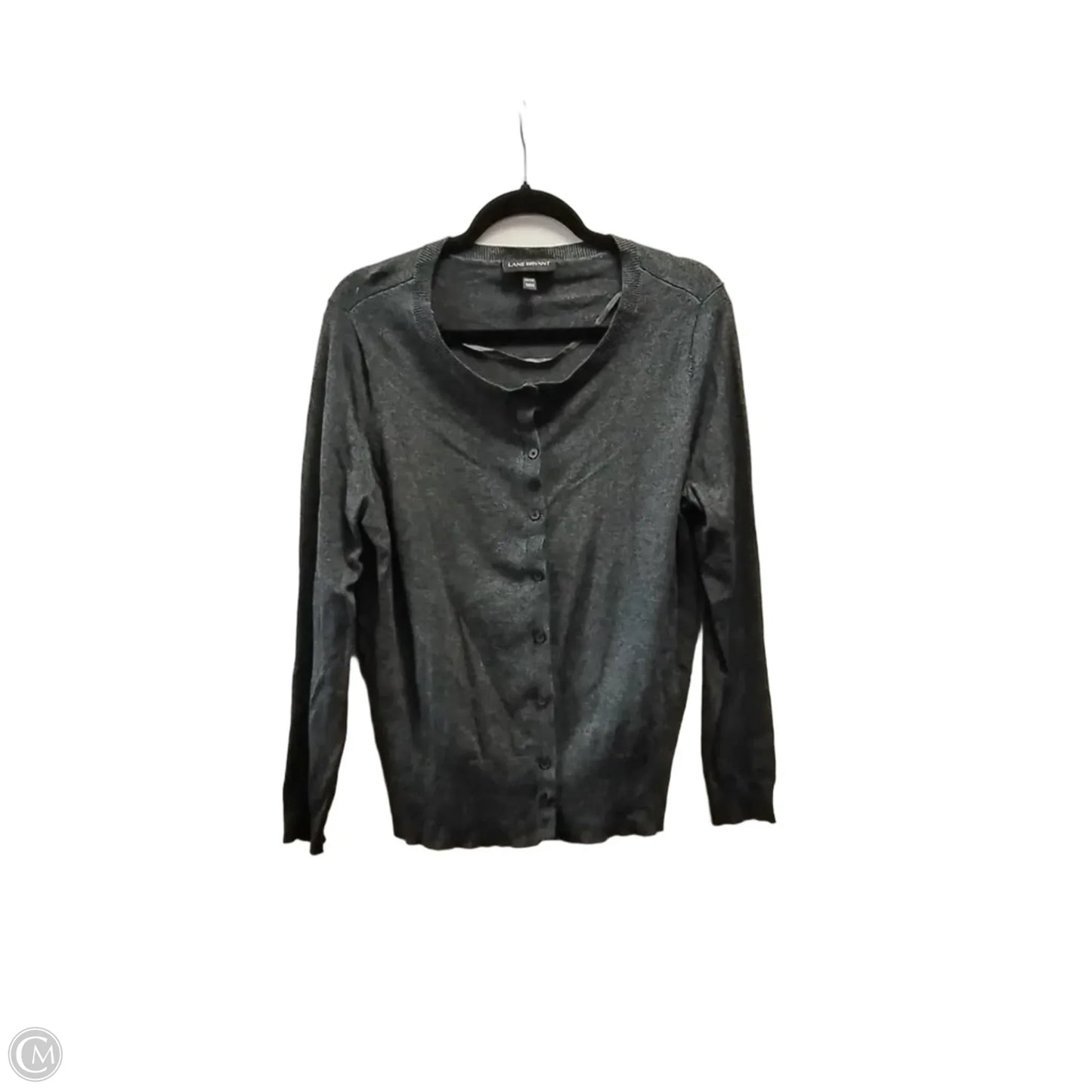 Sweater Cardigan By Lane Bryant In Grey, Size: Xl