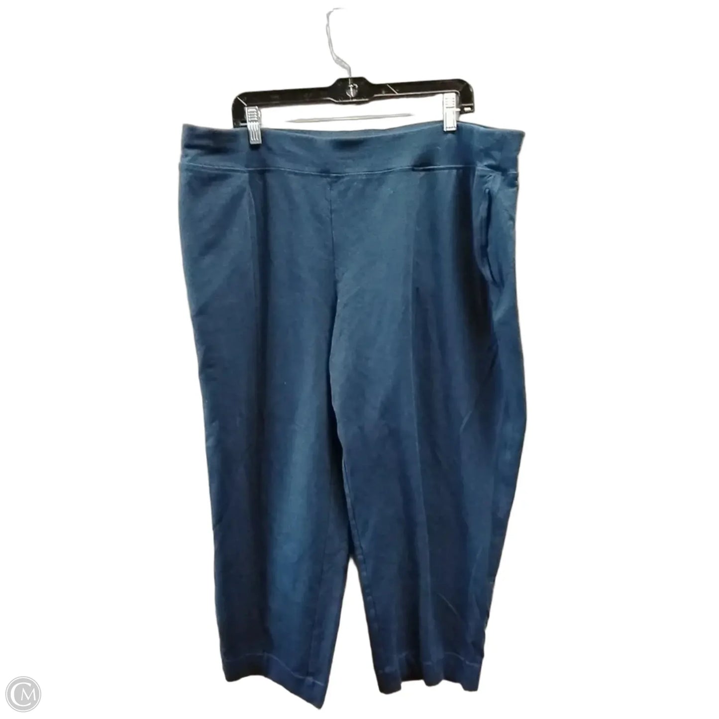 Capris By Terra & Sky In Blue, Size: 2x