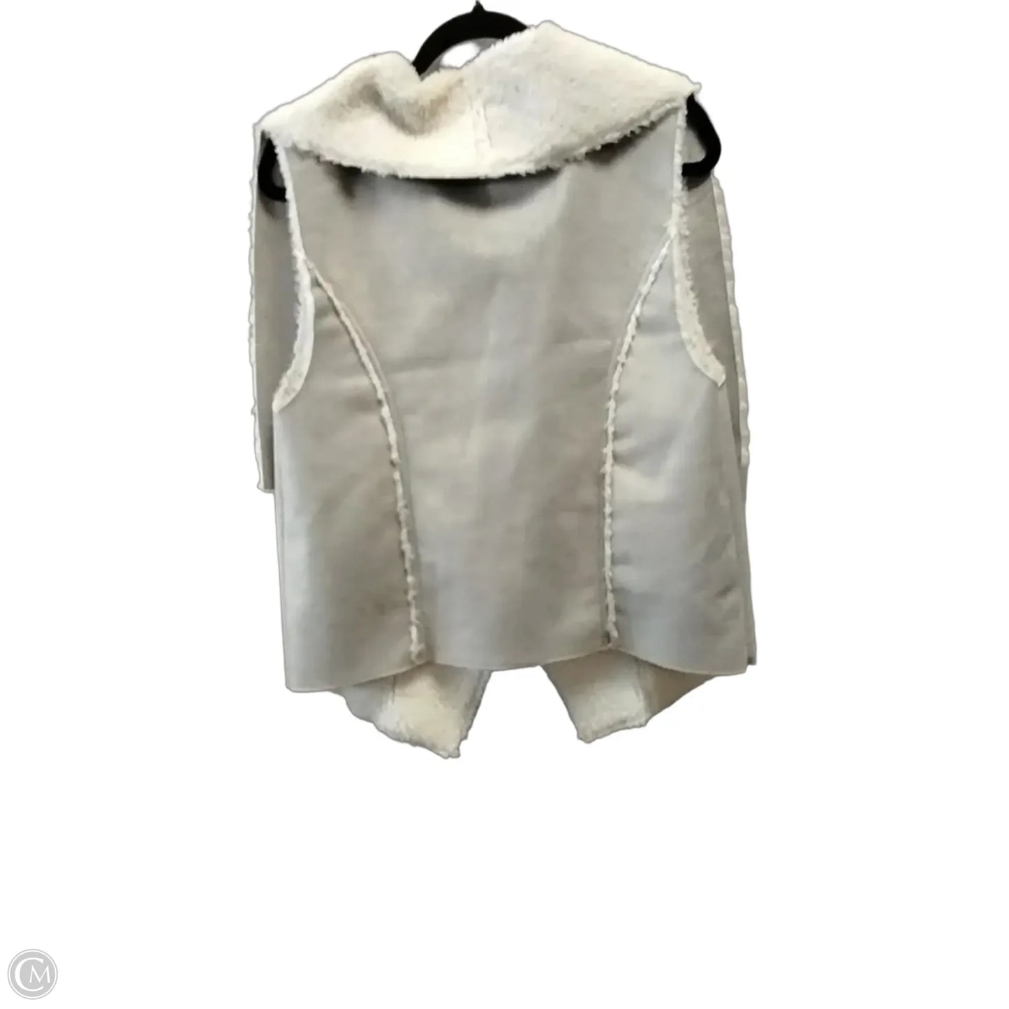 Vest Faux Fur & Sherpa By Weatherproof In Grey, Size: Xl