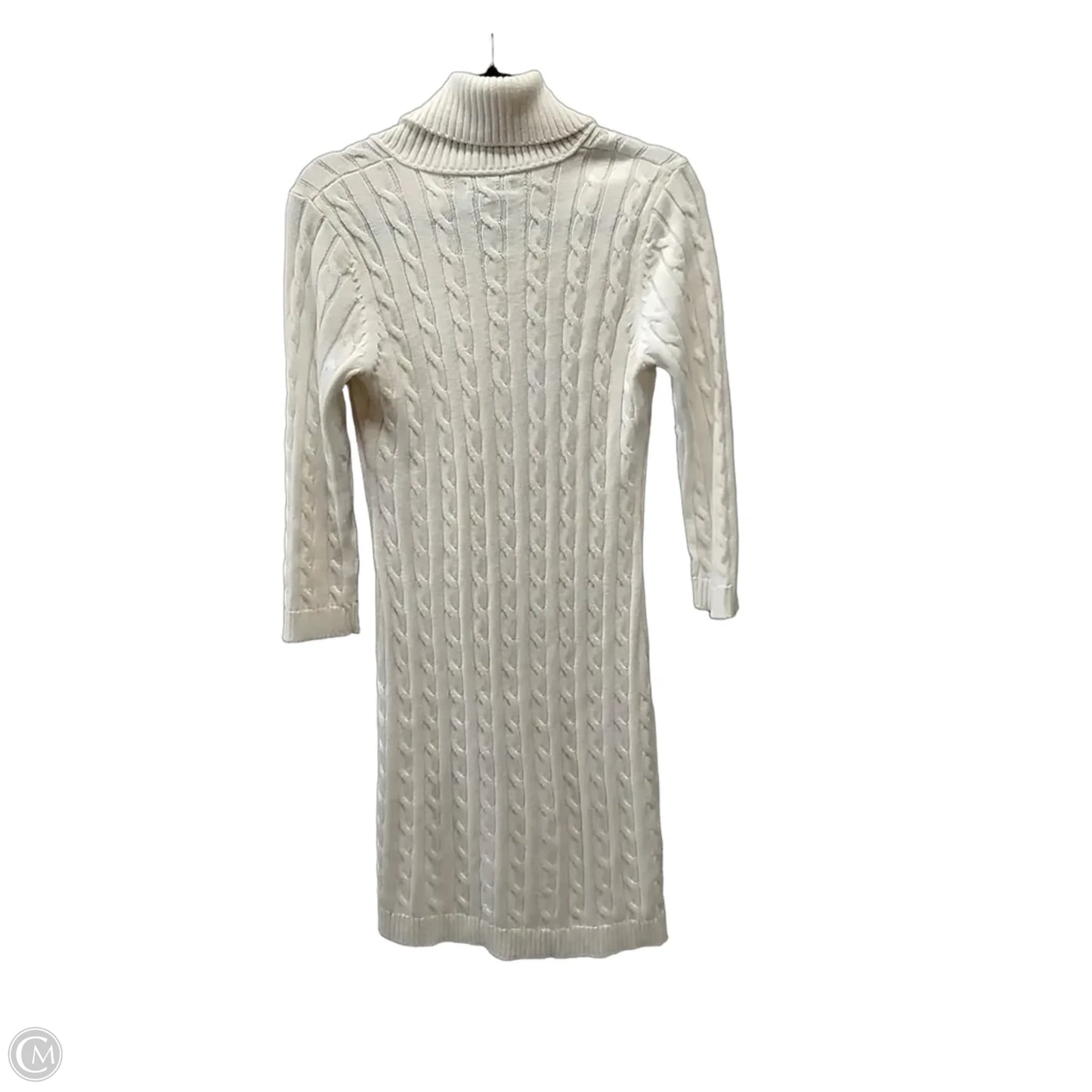 Dress Casual Midi By Calvin Klein In Black & White, Size: M