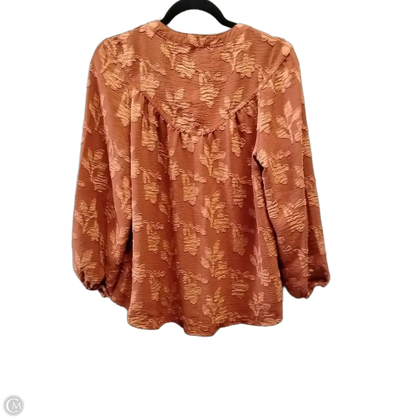 Blouse Long Sleeve By The Pioneer Woman In Orange, Size: S