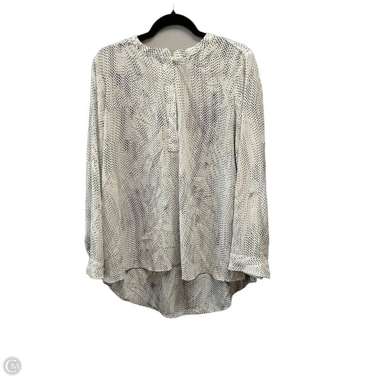 Blouse Long Sleeve By Apt 9 In Black & White, Size: Xl
