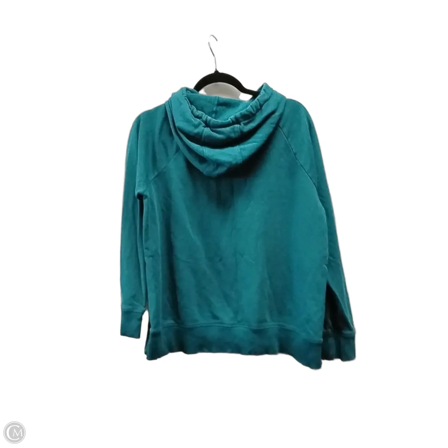 Athletic Sweatshirt Hoodie By Under Armour In Teal, Size: M