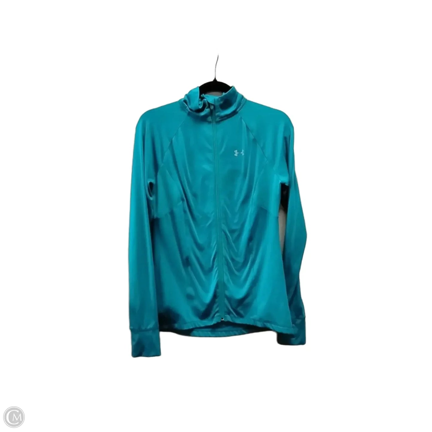 Athletic Jacket By Under Armour In Teal, Size: S