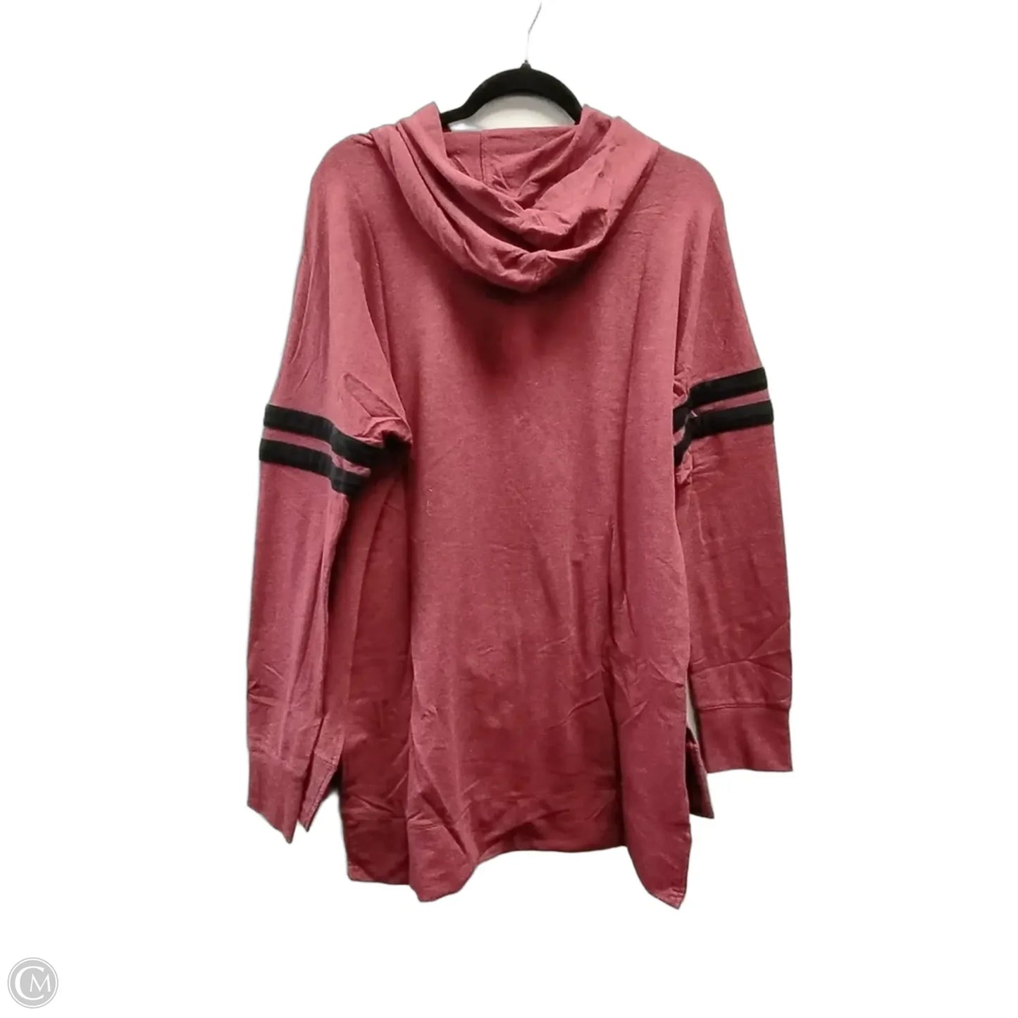 Athletic Top Long Sleeve Hoodie By Bcg In Red, Size: L