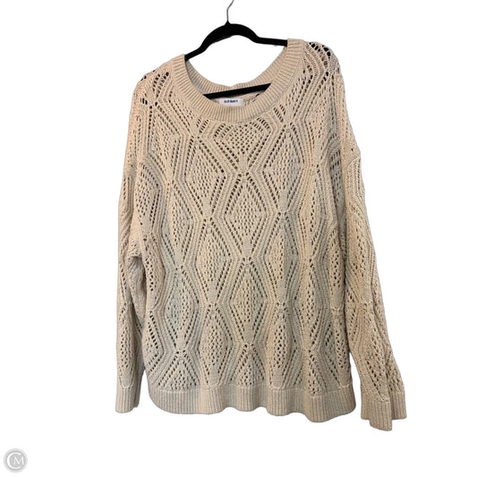 Top Long Sleeve By Banana Republic In White, Size: M