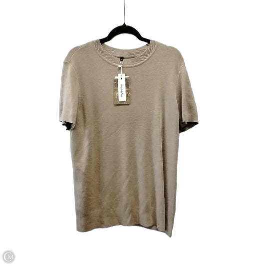 Sweater Short Sleeve By Clothes Mentor In Brown, Size: Xxl