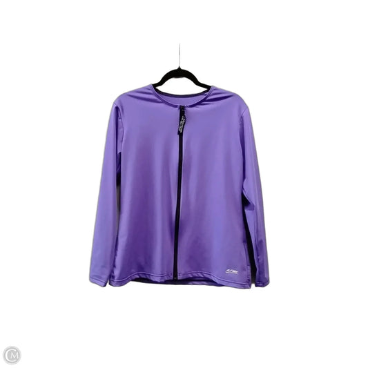 Athletic Jacket By Clothes Mentor In Black & Purple, Size: Xl
