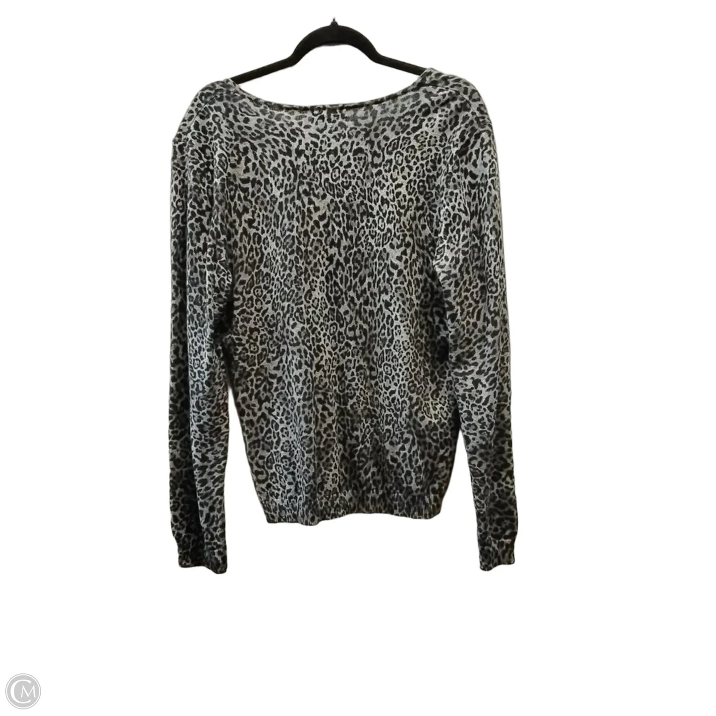 Sweater By Chaps In Leopard Print, Size: Xl