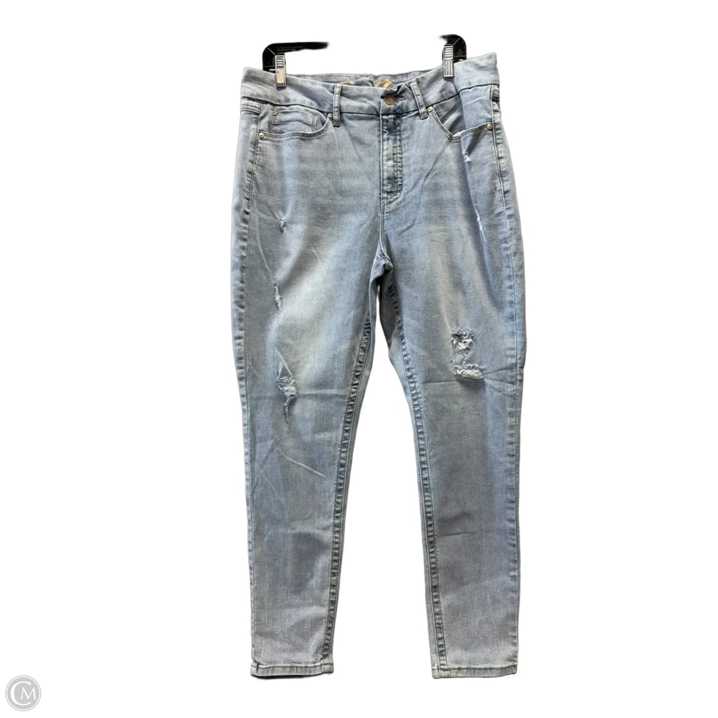 Jeans Skinny By Seven 7 In Blue, Size: 16