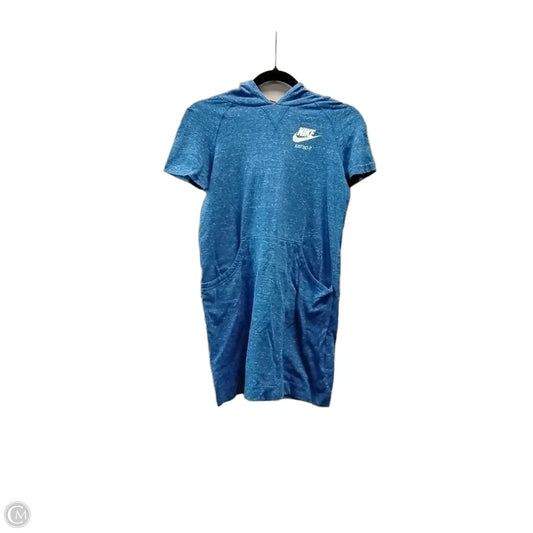Athletic Top Short Sleeve By Nike In Blue, Size: Xl