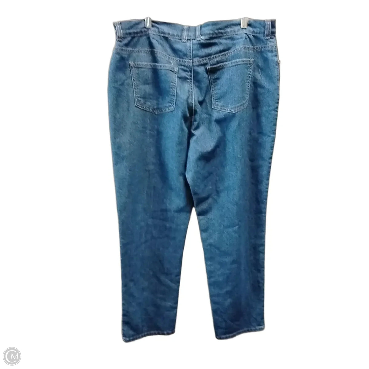 Jeans Straight By Basic Editions In Blue, Size: 16