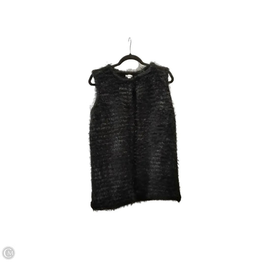 Vest Faux Fur & Sherpa By Spense In Black, Size: M