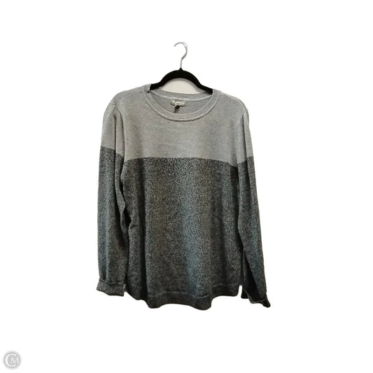 Sweatshirt Crewneck By Style And Company In Grey, Size: L