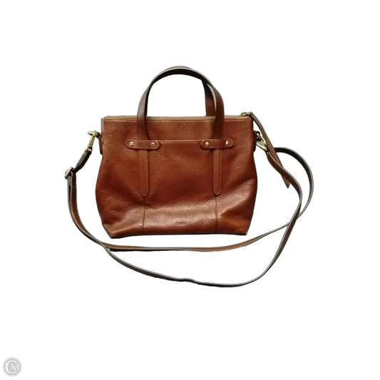 Crossbody Leather By Fossil, Size: Medium