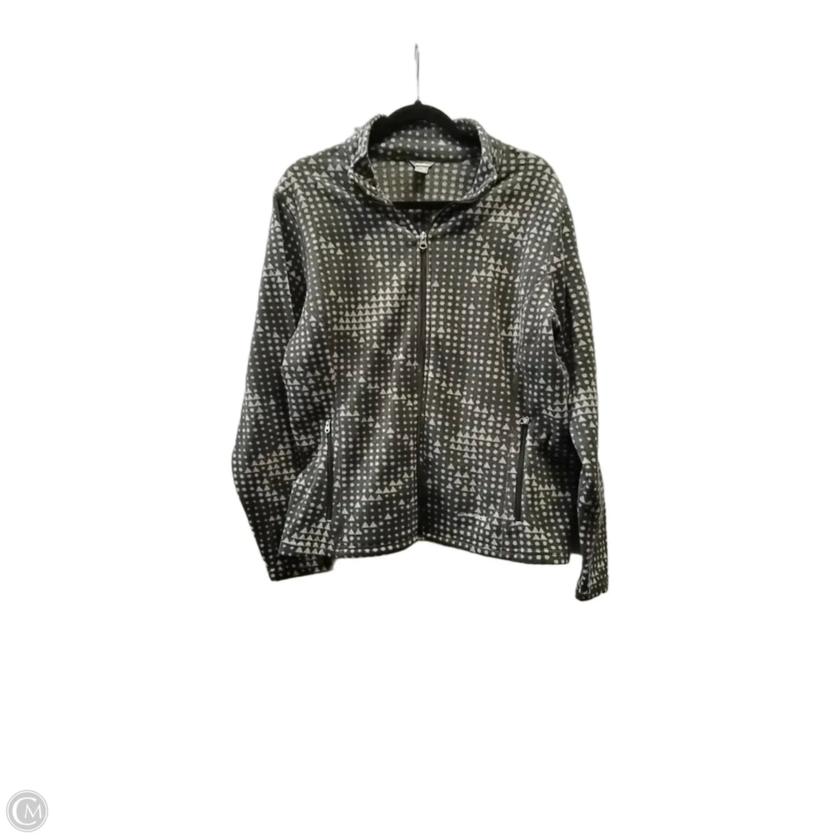 Sweatshirt Collar By Eddie Bauer In Grey, Size: Xl