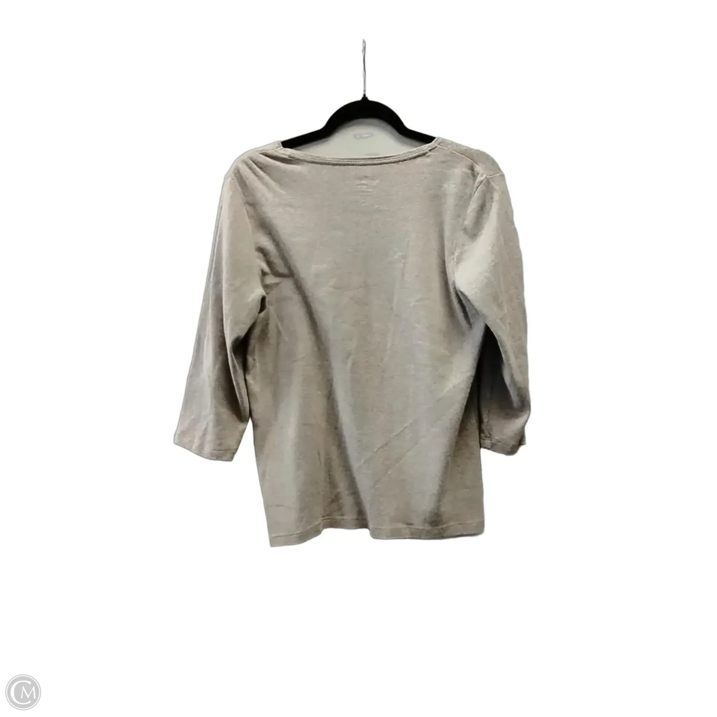 Top Long Sleeve By Chicos In Tan, Size: L