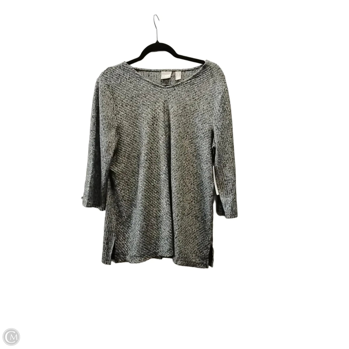 Sweater By Chicos In Grey, Size: Xl