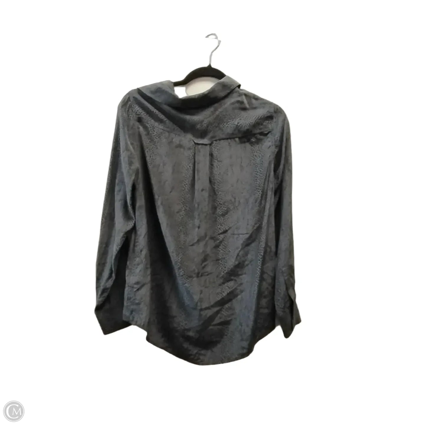 Blouse Long Sleeve By Rails In Grey, Size: M