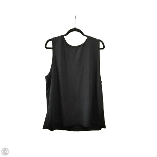 Athletic Top Short Sleeve By Zella In Black, Size: L