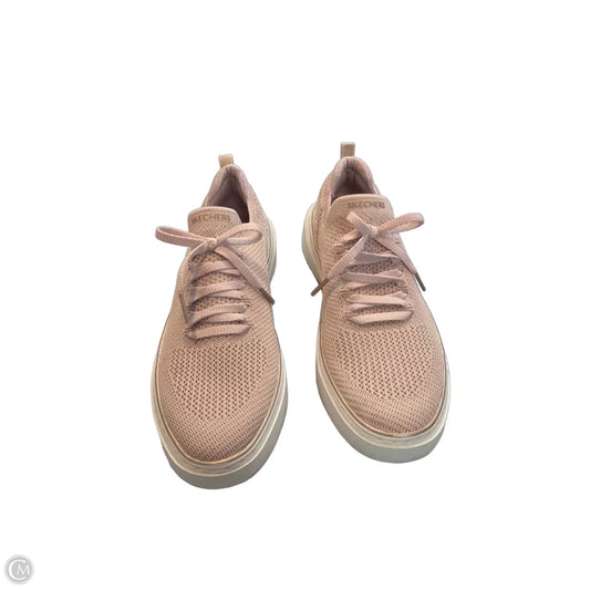 Shoes Sneakers By Skechers In Pink & White, Size: 8.5