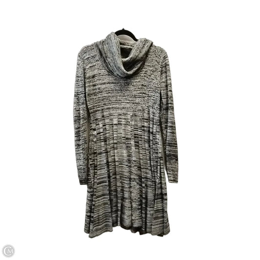 Dress Casual Midi By Calvin Klein In Grey, Size: 12
