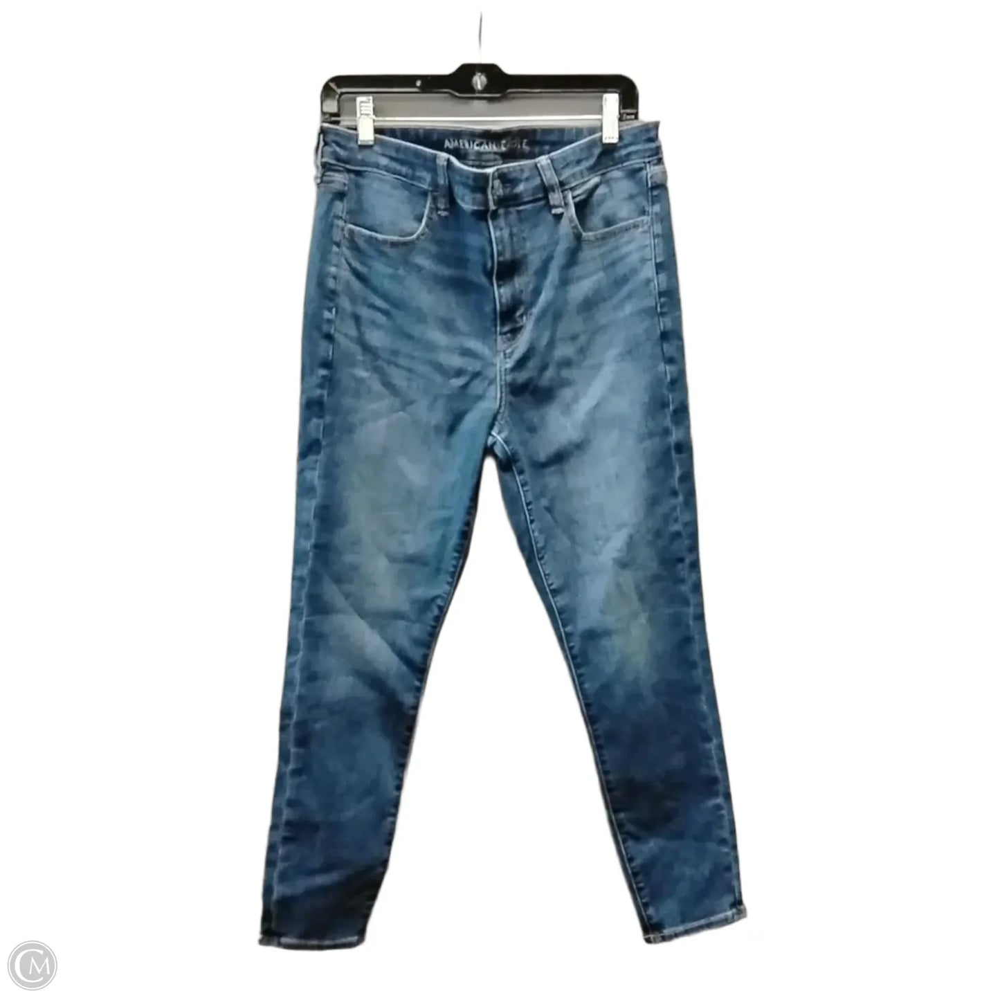 Jeans Cropped By American Eagle In Blue, Size: 14